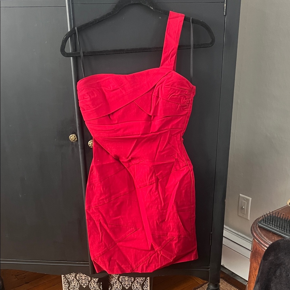 Ruby Rox Vibrant One-Shoulder Dress - Picture 1 of 4